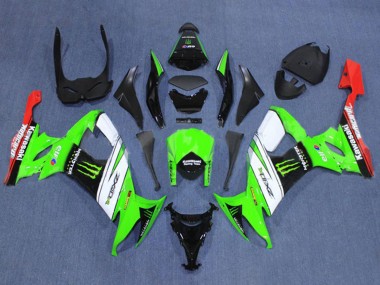 Carenados Moto Kawasaki ZX10R 2008-2010 - Verde Blanco Rojo Negro Monstruo Baratos