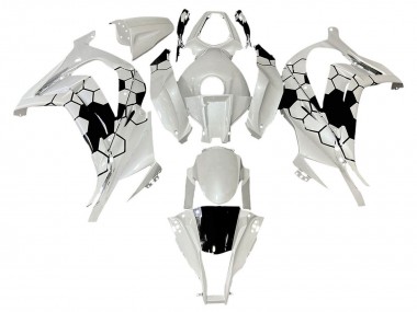 Carenados Moto Kawasaki ZX10R 2008-2010 - Blanco Negro Baratos