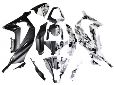 Carenados Moto Kawasaki ZX10R 2008-2010 - Blanco Negro Dividir Baratos