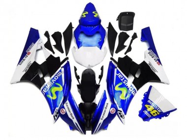 Carenados Moto Yamaha YZF R6 2006-2007 - Azul Blanco Negro Verde MoviStar ENEOS Yamalube 46 Baratos
