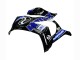 Carenados Moto Kawasaki ZX10R 2011-2015 - Azul Blanco Negro Brillante Baratos
