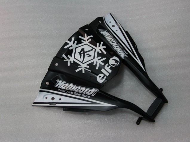 Carenados Moto Kawasaki ZX10R 2011-2015 - Negro Brillante Blanco Elf Nieve Calcomanía Baratos