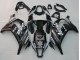Carenados Moto Kawasaki ZX10R 2011-2015 - Negro Brillante Blanco Elf Nieve Calcomanía Baratos