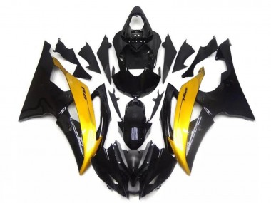 Carenado Moto Yamaha YZF R6 2008-2016 - Oro Negro Brillante Baratos