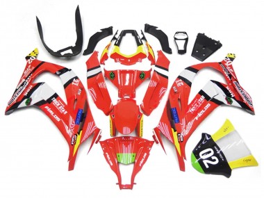 Carenados Moto Kawasaki ZX10R 2011-2015 - Rojo Amarillo Blanco Negro Verde Azul Trick Star 02 Baratos