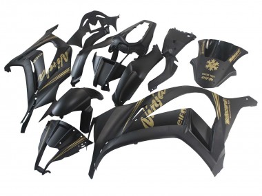 Carenados Moto Kawasaki ZX10R 2011-2015 - Negro Mate Oro Nieve Elf Baratos