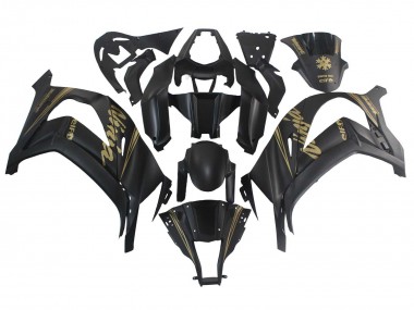 Carenados Moto Kawasaki ZX10R 2011-2015 - Negro Mate Oro Nieve Elf Baratos