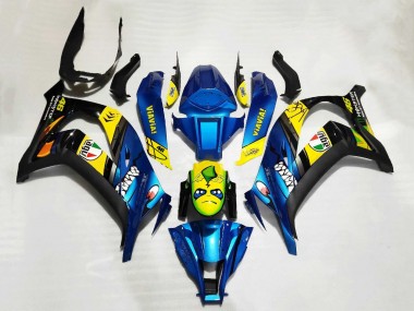 Carenados Moto Kawasaki ZX10R 2011-2015 - Azul Amarillo Negro Tiburón Baratos