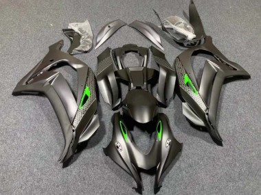 Carenados Moto Kawasaki ZX10R 2016-2020 - Negro Mate Verde Honeycomb Baratos