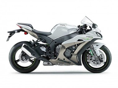Carenados Moto Kawasaki ZX10R 2016-2020 - Blanco Perla Verde Baratos