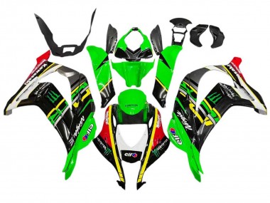 Carenados Moto Kawasaki ZX10R 2016-2020 - Verde Amarillo Rojo Negro Elf Monstruo Baratos