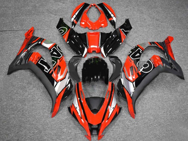 Carenados Moto Kawasaki ZX10R 2016-2020 - Rojo Plata Negro Brillante Baratos