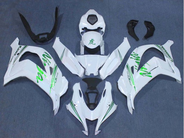 Carenados Moto Kawasaki ZX10R 2016-2020 - Blanco Verde Ninja Baratos