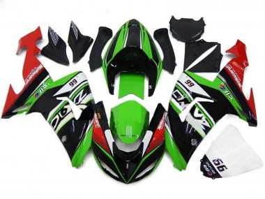 Carenados Moto Kawasaki ZX10R 2006-2007 - Verde Blanco Rojo Negro 66 Baratos