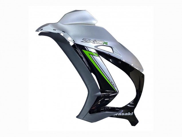 Carenado Moto Kawasaki ZX10R 2016-2020 - Plata Verde Negro Baratos