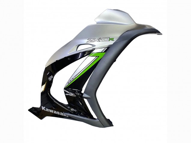 Carenado Moto Kawasaki ZX10R 2016-2020 - Plata Verde Negro Baratos