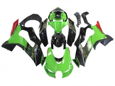 Carenado Moto Kawasaki ZX10R 2021-2025 - Verde Negro Rojo Honeycomb Baratos