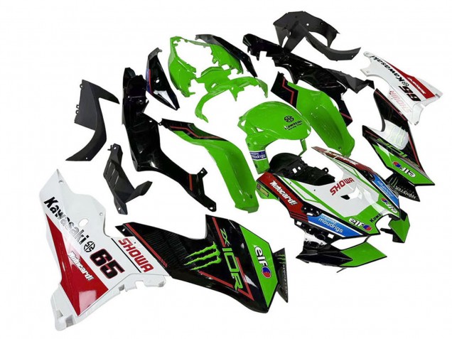 Carenados Moto Kawasaki ZX10R 2021-2025 - Verde Negro Blanco Rojo Azul Showr Elf Monstruo Baratos