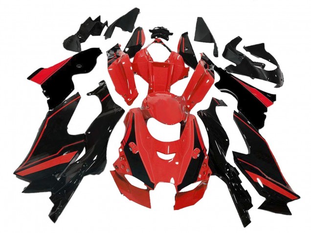 Carenados Moto Kawasaki ZX10R 2021-2025 - Rojo Negro Brillante Baratos