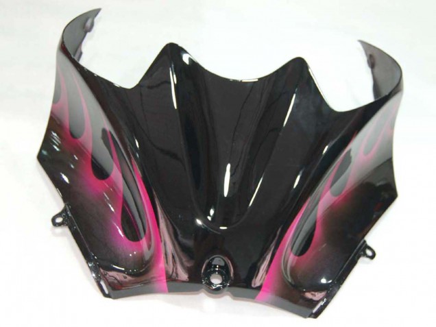 Carenados Moto Kawasaki ZX14R ZZR1400 2006-2011 - Negro Brillante Rojo Rosa Llama Baratos