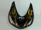 Carenados Moto Kawasaki ZX14R ZZR1400 2006-2011 - Negro Brillante Oro Llama Baratos
