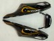 Carenados Moto Kawasaki ZX14R ZZR1400 2006-2011 - Negro Brillante Oro Llama Baratos