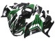 Carenados Moto Kawasaki ZX14R ZZR1400 2012-2024 - Verde Negro Brillante Raya Baratos
