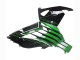Carenados Moto Kawasaki ZX14R ZZR1400 2012-2024 - Verde Negro Brillante Raya Baratos
