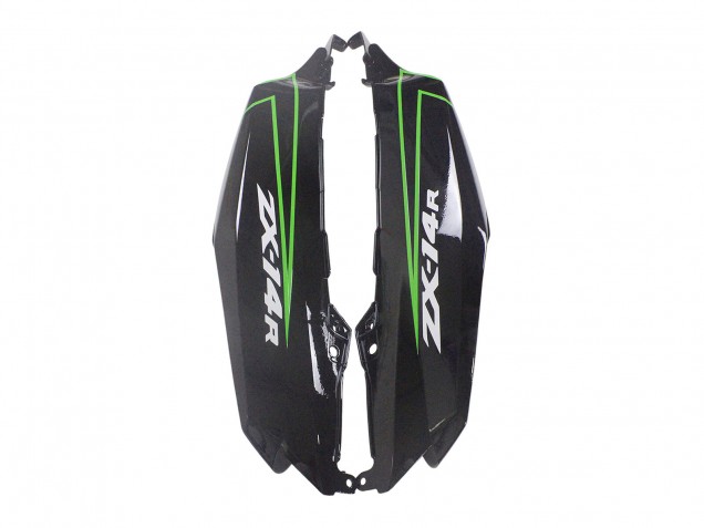 Carenados Moto Kawasaki ZX14R ZZR1400 2012-2024 - Verde Negro Brillante Raya Baratos