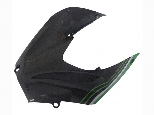 Carenados Moto Kawasaki ZX14R ZZR1400 2012-2024 - Verde Negro Brillante Raya Baratos