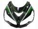 Carenados Moto Kawasaki ZX14R ZZR1400 2012-2024 - Verde Negro Brillante Raya Baratos