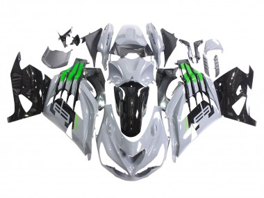 Carenados Moto Kawasaki ZX14R ZZR1400 2012-2024 - Gris Verde Negro Baratos