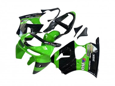 Carenados Moto Kawasaki ZX6R 1998-1999 - Verde Negro Brillante Elf Bridgestone Baratos