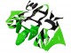 Carenados Moto Kawasaki ZX6R 2000-2002 - Verde Blanco Negro Baratos