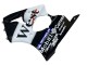 Carenados Moto Kawasaki ZX6R 2000-2002 - Negro Brillante Blanco West Michelin Baratos