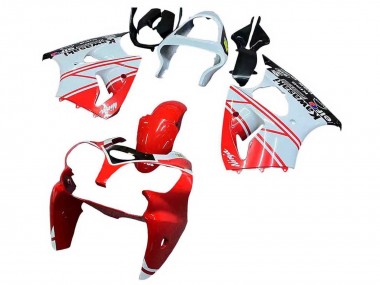 Carenados Moto Kawasaki ZX6R 2000-2002 - Blanco Rojo Negro Baratos