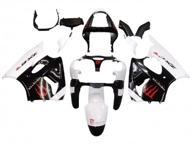 Carenados Moto Kawasaki ZX6R 2000-2002 - Blanco Negro Rojo Monstruo Baratos