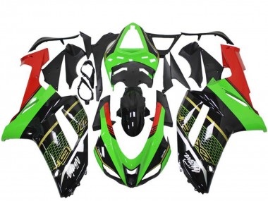 Carenado Moto Kawasaki ZX6R 2007-2008 - Verde Negro Baratos
