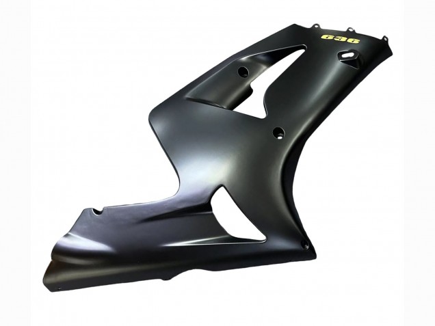Carenados Moto Kawasaki ZX6R 2003-2004 - Negro Mate Oro 636 Baratos