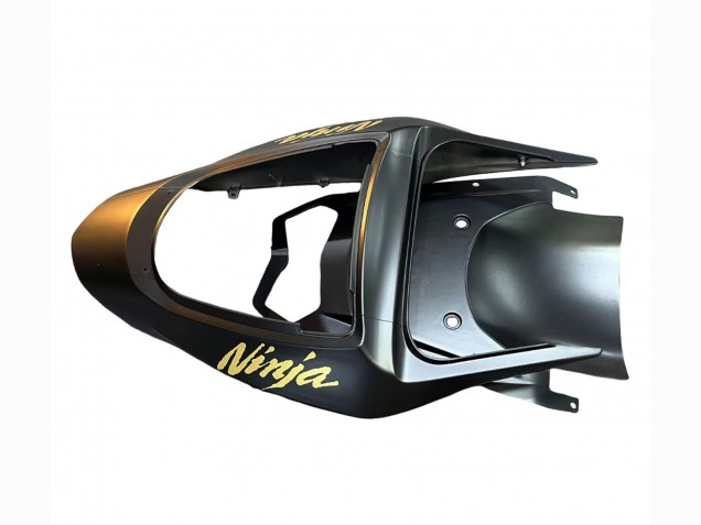 Carenados Moto Kawasaki ZX6R 2003-2004 - Negro Mate Oro 636 Baratos