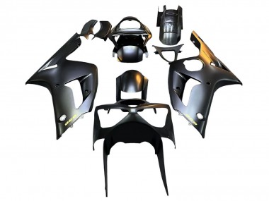 Carenados Moto Kawasaki ZX6R 2003-2004 - Negro Mate Oro 636 Baratos