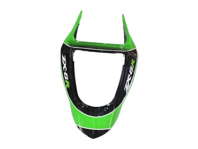 Carenados Moto Kawasaki ZX6R 2003-2004 - Verde Blanco Negro Baratos