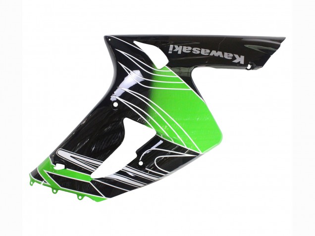 Carenados Moto Kawasaki ZX6R 2003-2004 - Verde Blanco Negro Baratos