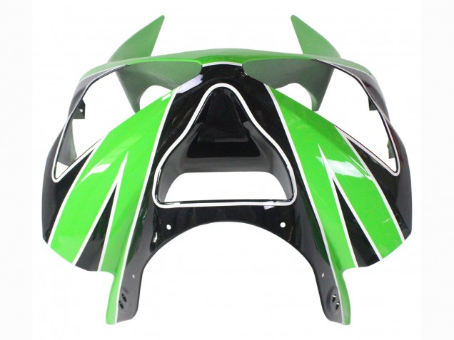 Carenados Moto Kawasaki ZX6R 2003-2004 - Verde Blanco Negro Baratos