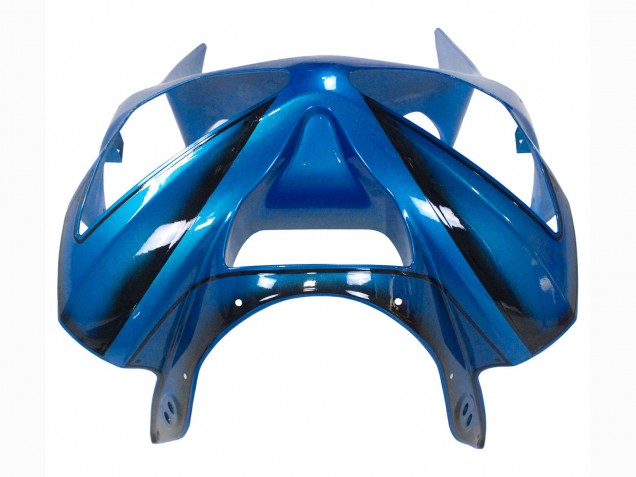 Carenados Moto Kawasaki ZX6R 2003-2004 - Azul Blanco Rojo Tiburón Baratos