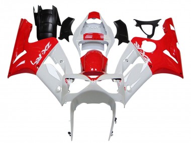 Carenados Moto Kawasaki ZX6R 2003-2004 - Blanco Rojo Baratos