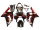 Carenados Moto Kawasaki ZX6R 2003-2004 - Negro Brillante Rojo Llama Baratos
