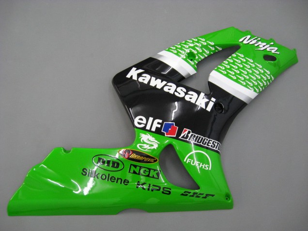 Carenados Moto Kawasaki ZX6R 2003-2004 - Verde Blanco Negro Elf Bridgestone Baratos