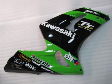 Carenados Moto Kawasaki ZX6R 2003-2004 - Verde Negro Elf Bridgestone Baratos