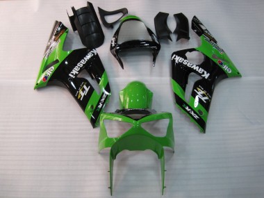 Carenados Moto Kawasaki ZX6R 2003-2004 - Verde Negro Elf Bridgestone Baratos